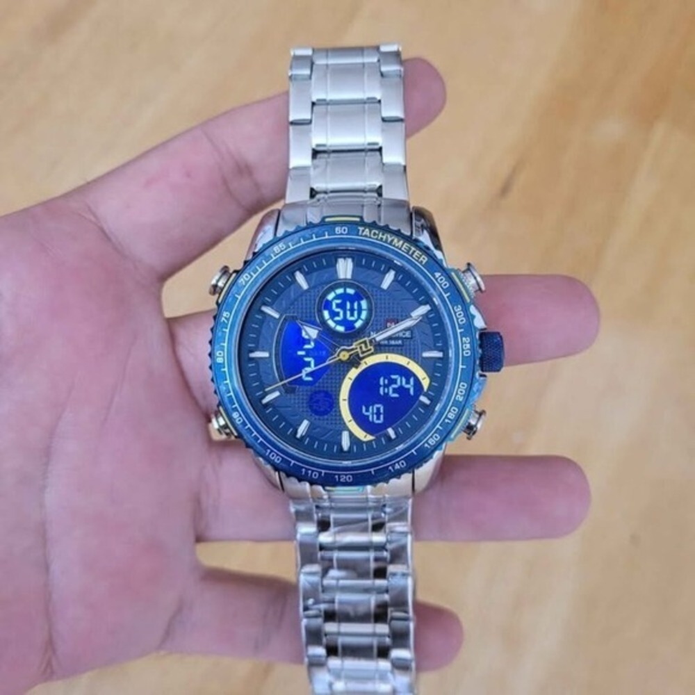 NAVIFORCE New Stylish Dual Display Watch in Stainless Steel For Men‎ - Picture 5 of 11